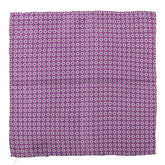Esi Purple Silk Pocket Square